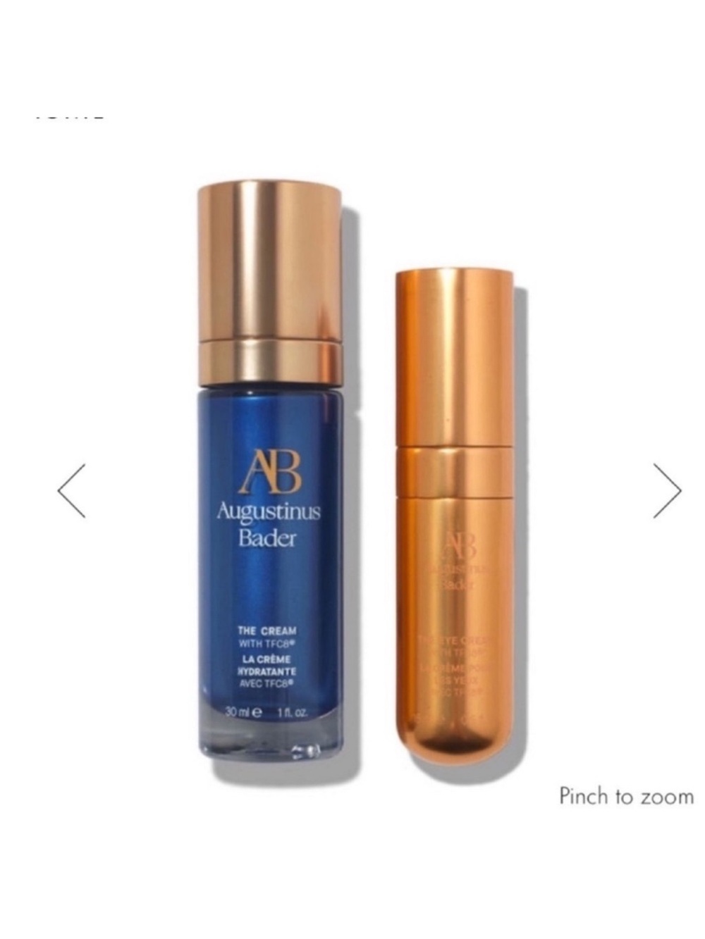 Augustinus Bader The Renewal Icons With The Cream and The Eye Cream